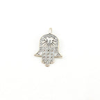 Sterling Silver Large Hamsa Filigree Life Charm