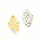 Sterling Silver or Vermeil Hammered Textured Arrowhead Pendant Charm