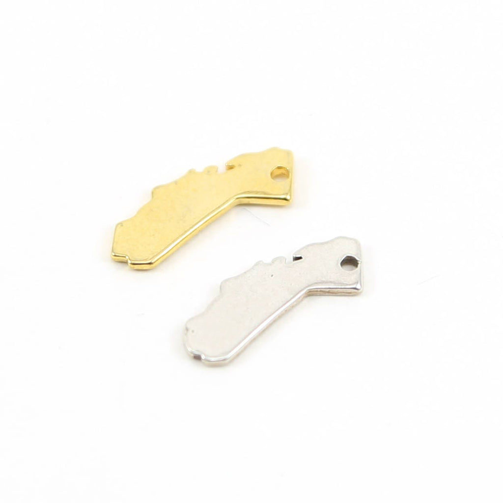 Sterling Silver or Vermeil Tiny California State Charm