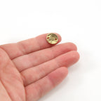 Sterling Silver or Vermeil Double Hole Textured Hammered Circle Connector