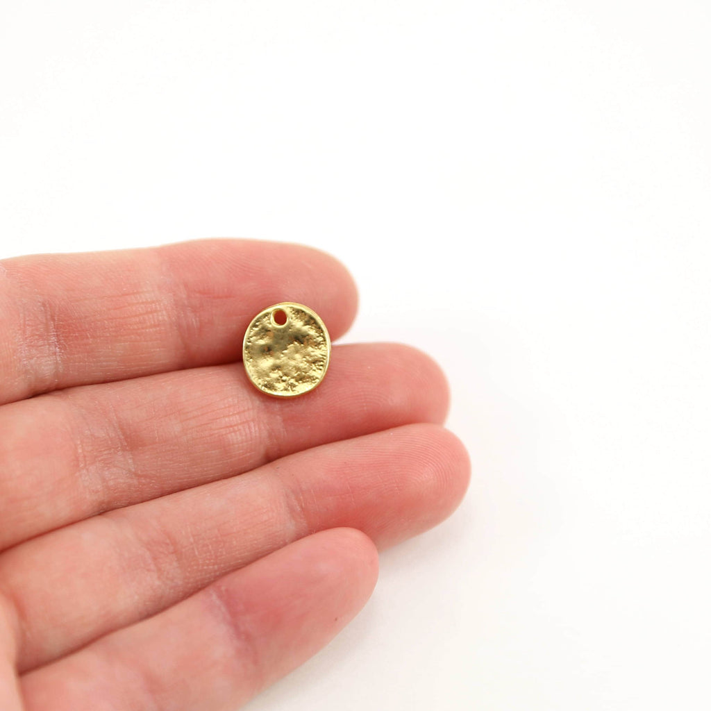 Sterling Silver or Vermeil Textured Raw Shape Stamping Blank Disk Oblong