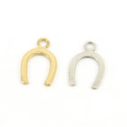 Sterling Silver or Vermeil Flat Horseshoe Good Luck Horse Lover Charm