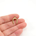 Sterling Silver or Vermeil Flat Horseshoe Good Luck Horse Lover Charm