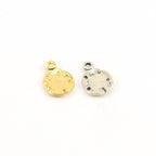 10mmx6mm Sterling Silver or Vermeil Tiny Small Sand Dollar Ocean Nautical