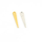 17mmx3mm Sterling Silver or Vermeil Rounded Dainty Point Spike Charm