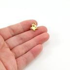 Sterling Silver or Vermeil Organic Lucky Star Constellation Celestial Charm