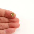 Sterling Silver or Vermeil Thick Triangle Bead Connector Piece for Necklace