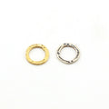 12mm Sterling Silver or Vermeil Small Hammered Textured Open Circle Connector