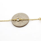 Sterling Silver or Vermeil Round Tiny CZ Cubic Zirconia – Sold by the Foot