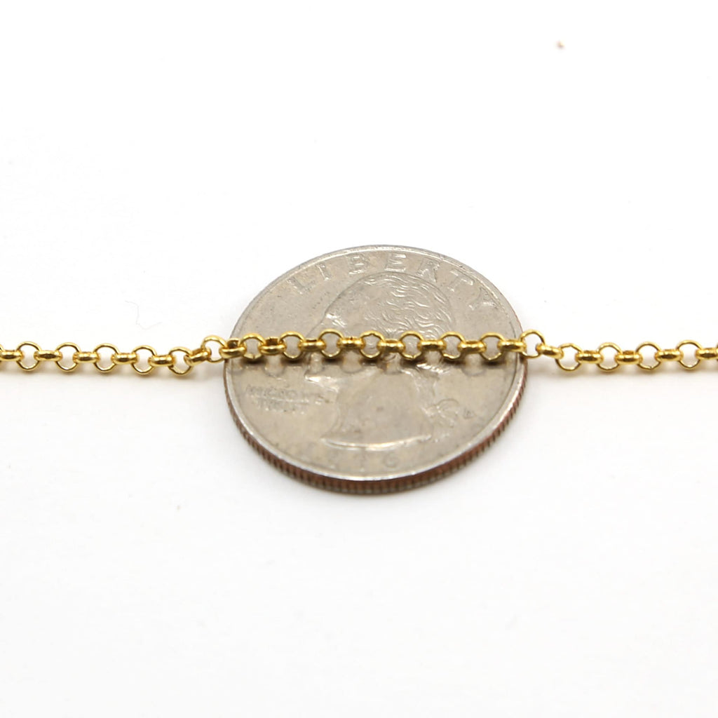 Sterling Silver or 14K Gold Filled Belcher Rolo Sturdy – Sold by the Foot
