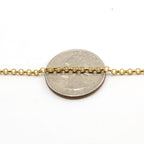 Sterling Silver or 14K Gold Filled Belcher Rolo Sturdy – Sold by the Foot