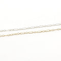 Sterling Silver or 14K Gold Filled Delicate Long and Short – Sold by the Foot