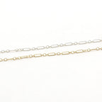 Sterling Silver or 14K Gold Filled Delicate Long and Short – Sold by the Foot