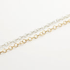 Sterling Silver or 14K Gold Filled Round Textured Hammered – Sold by the Foot