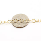 Sterling Silver or 14K Gold Filled Round Textured Hammered – Sold by the Foot