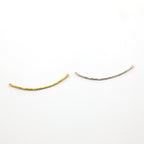 Sterling Silver or Vermeil Thin Textured Connector Bar with Two Loops