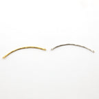 Sterling Silver or Vermeil Thin Textured Connector Bar with Two Loops