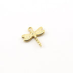 Vermeil Dragonfly Charm Insect Nature Spring Pendant