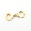 Vermeil Large Handcuff Charm Police Sheriff Law Enforcement