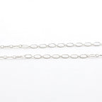 Sterling Silver Oval Link Chain with Small Circle 5 x 2.7mm – Sold by the Foot