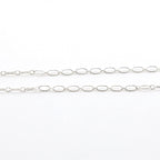 Sterling Silver Oval Link Chain with Small Circle 5 x 2.7mm – Sold by the Foot