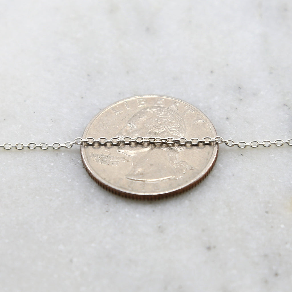Sterling Silver Small Thick Dainty Chain – Sold by the Foot