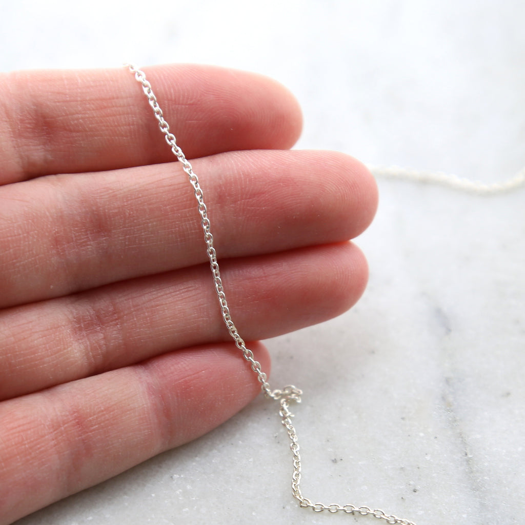 Sterling Silver Small Thick Dainty Chain – Sold by the Foot