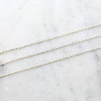 Sterling Silver Small Thick Dainty Chain – Sold by the Foot