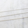 3.45mmx1.7mm Sterling Silver Diamond Cut Curb Chain – Sold by the Foot