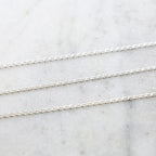 3.45mmx1.7mm Sterling Silver Diamond Cut Curb Chain – Sold by the Foot