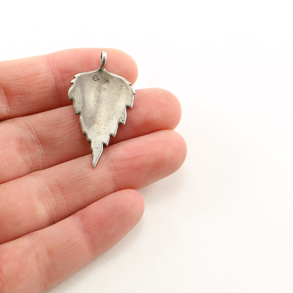 Sterling Silver Detailed Birch Leaf Tree Nature Inspired Charms