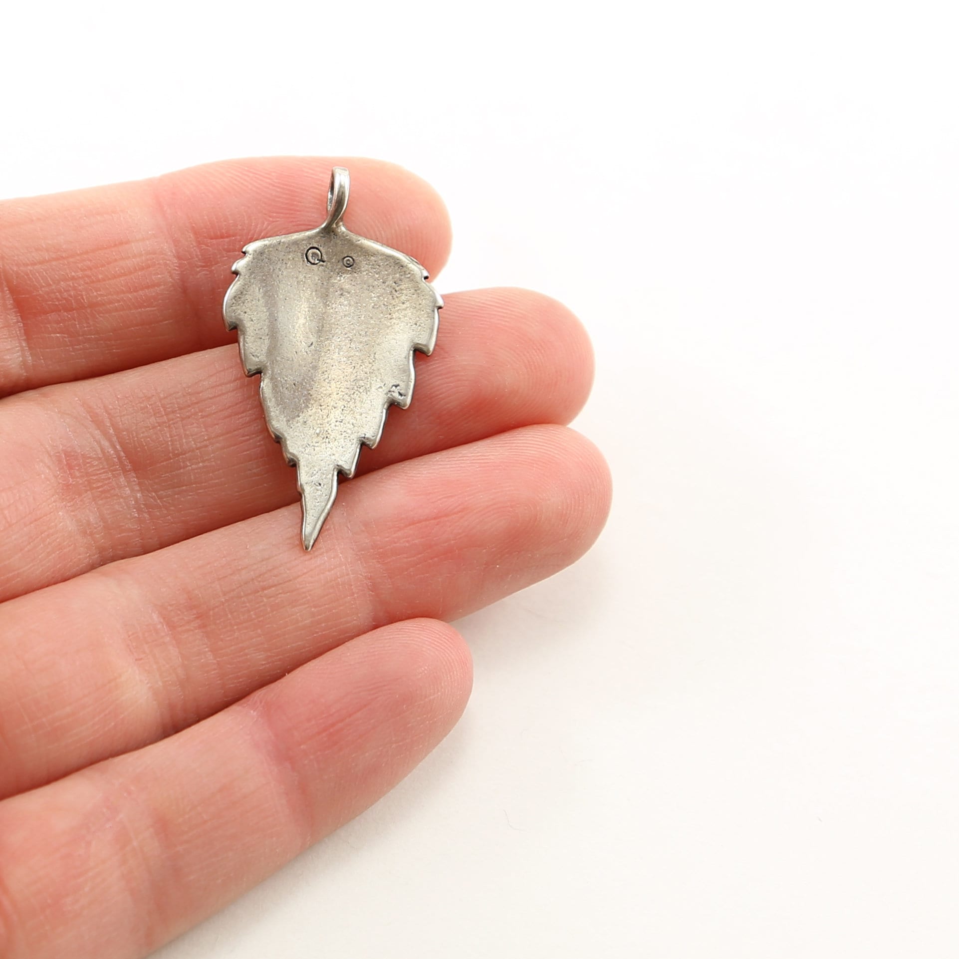 Sterling Silver Detailed Birch Leaf Tree Nature Inspired Charms