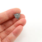 Sterling Silver Small Angel Coin Little Disk 3 Way Y Connector Charm