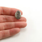 Sterling Silver Oval Oak Tree Wisdom Charm Modern Nature Pendant