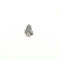 Sterling Silver Tiny Organic Whimsical Curly Design Leaf Teardrop Charm – Antique Silver