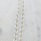 Sterling Silver Crimped Oval Chain 7mm x 5mm – Sold by the Foot