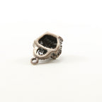 Sterling Silver Realistic 3D Rounded Thick Crown with Cross Royal Charm