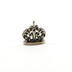 Sterling Silver Thick Sturdy 3D Fleur Di Lis Charm Pendant