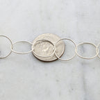 Sterling Silver Twisted Large 17mm Ring Rope Circle Accent – Sold by the Foot