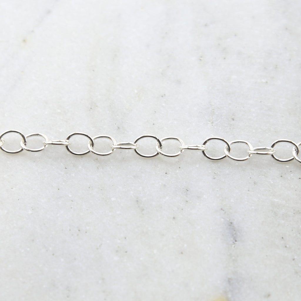 5mmx6mm Sterling Silver Oval Link Dainty Chain Perfect – Sold by the Foot