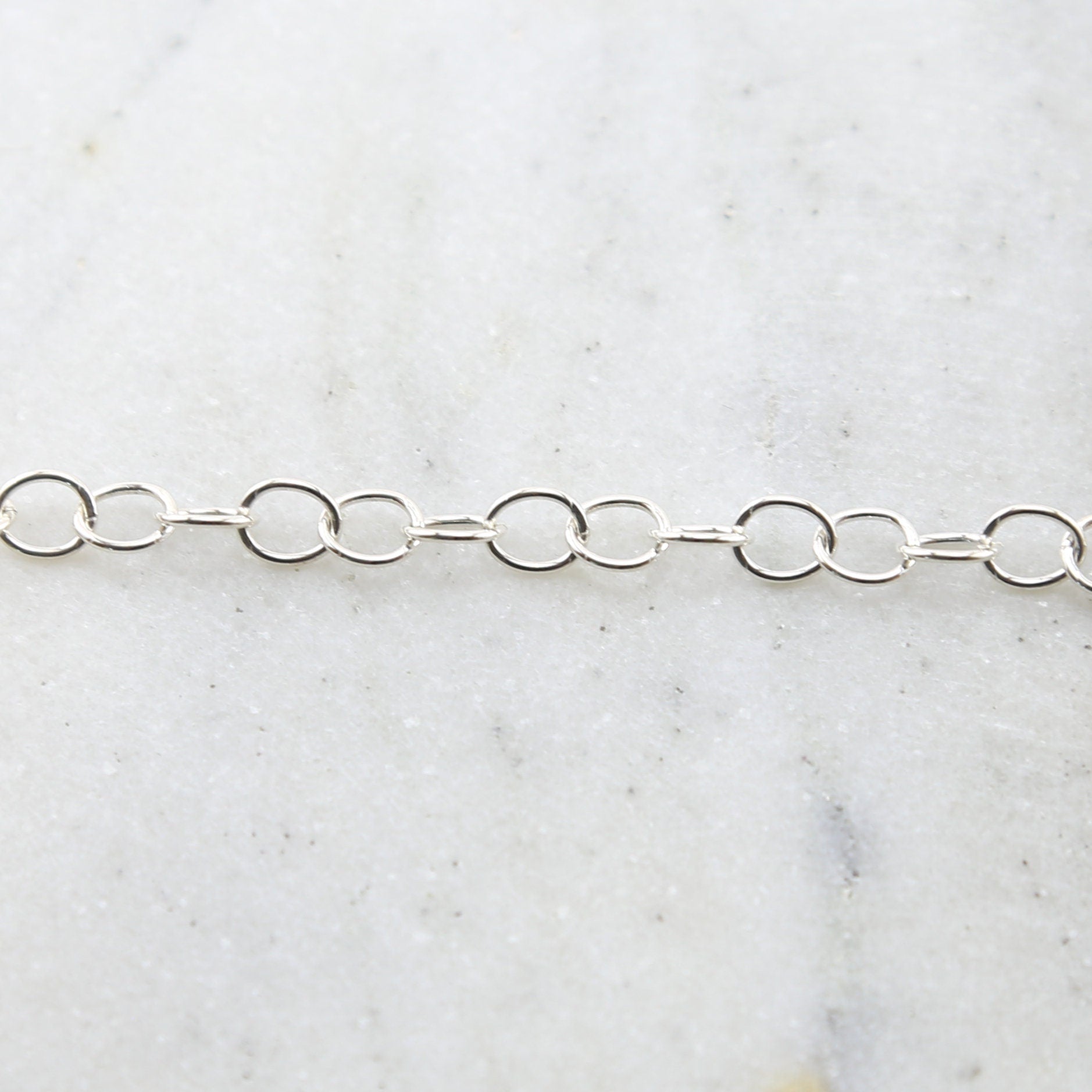 5mmx6mm Sterling Silver Oval Link Dainty Chain Perfect – Sold by the Foot