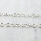 5mmx6mm Sterling Silver Oval Link Dainty Chain Perfect – Sold by the Foot