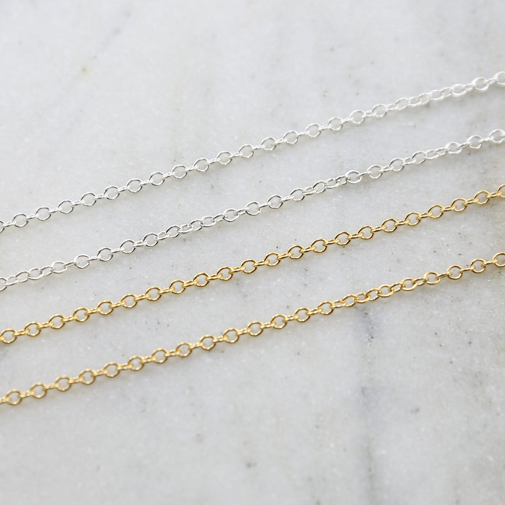 2.5mmx3mm Sterling Silver or 14K Gold Filled Thick Durable – Sold by the Foot