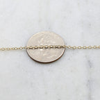 Sterling Silver or Gold Filled Dainty Minimal Cable Chain – Sold by the Foot