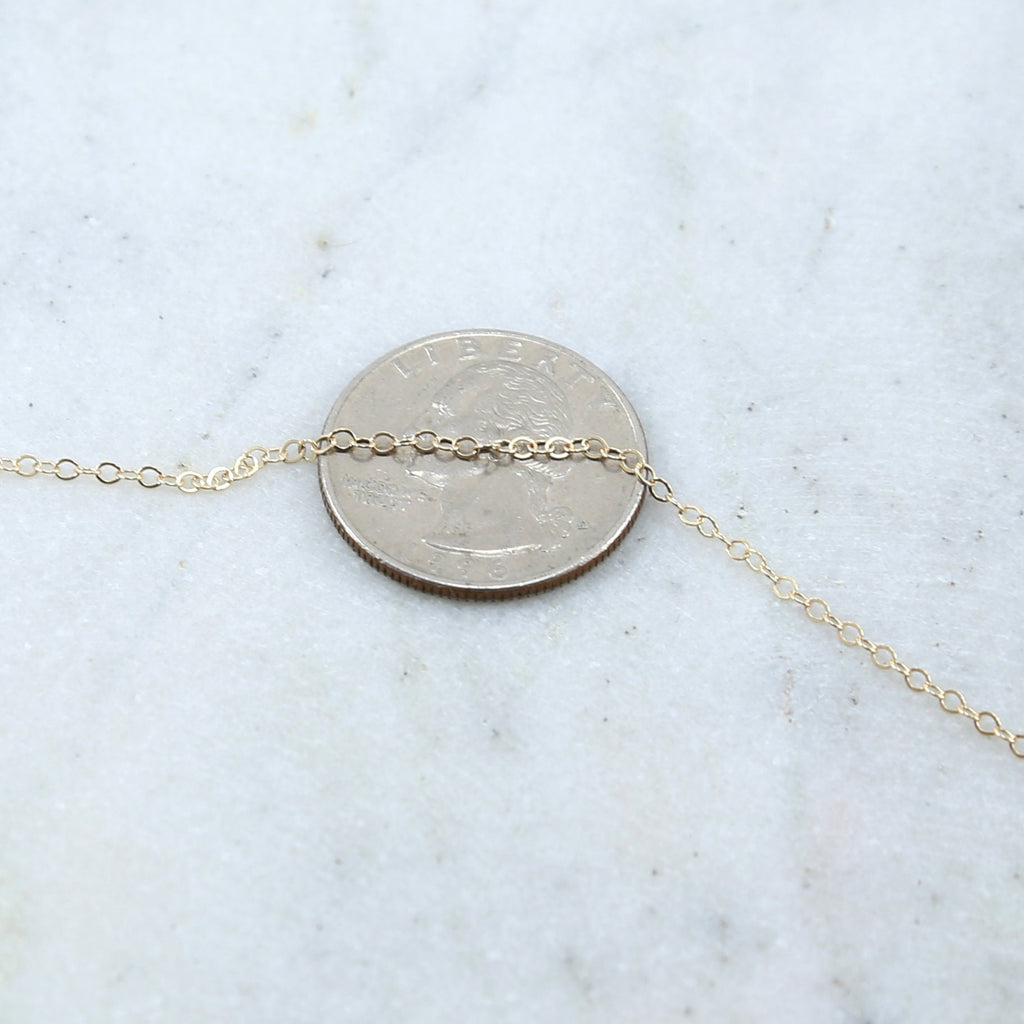 2mmx1.5mm Sterling Silver or 14K Gold Filled Delicate Thin – Sold by the Foot