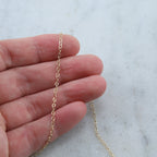 2mmx1.5mm Sterling Silver or 14K Gold Filled Delicate Thin – Sold by the Foot