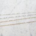 2mmx1.5mm Sterling Silver or 14K Gold Filled Delicate Thin – Sold by the Foot
