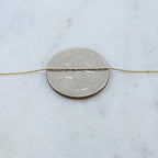 Sterling Silver or 14K Gold Filled 0.61mm Beading Chain – Sold by the Foot
