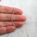 Sterling Silver 1.8mm Dainty Shiny Belcher Rolo Chain – Sold by the Foot