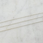 Sterling Silver 1.8mm Dainty Shiny Belcher Rolo Chain – Sold by the Foot